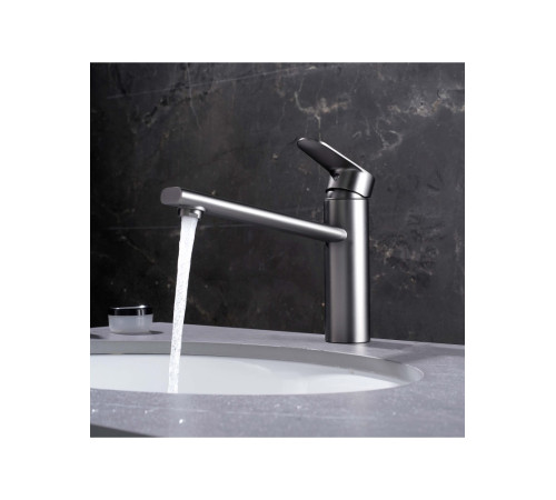 Смеситель для кухни Aquanet Ника оружейная сталь AQ1880BGM