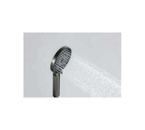 Душевой набор Aquanet Лугано 3jet оружейная сталь AQ2035BGM