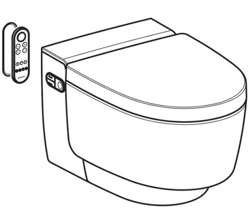 Унитаз-биде подвесной Geberit AquaClean Mera Comfort белый 146.214.11.1