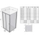 Душевая дверь раздвижная RAVAK Blix BLDP2-120 белый Transparent 0PVG0100Z1