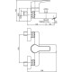 Смеситель для ванны VitrA Luna 102102450EX