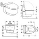 Унитаз-биде подвесной Geberit AquaClean Mera Comfort белый 146.210.11.1