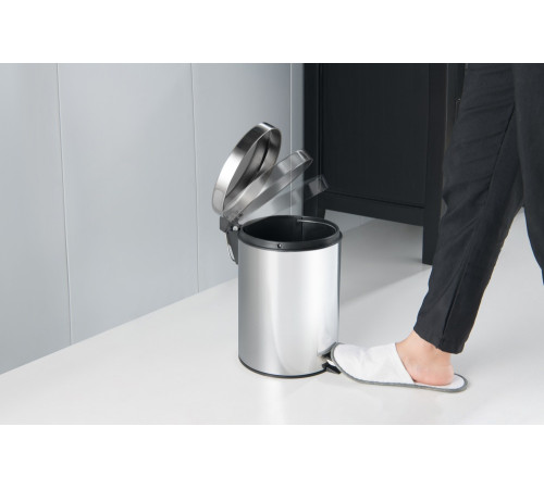 Корзина для мусора с педалью Aquanet AQ4991CR 5 л полированный хром AQ4991CR