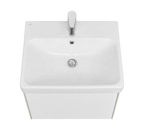 Комплект мебели для ванной Aquaton Асти 55 Белый/Ясень шимо с раковиной Адриана 55 1A2631K0AXD70