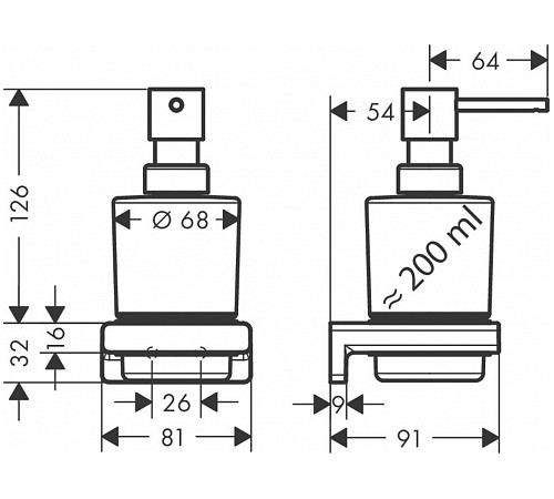 Дозатор жидкого мыла Hansgrohe AddStoris 41745000