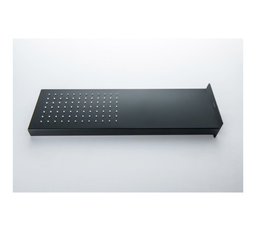 Душ верхний настенный Aquanet 550x170x30 мм матовый черный AQ2084MB