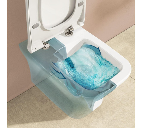 Унитаз подвесной безободковый VitrA Zentrum Square SmoothFlush 7484B003-0075