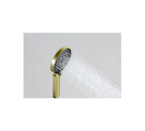 Душевой набор Aquanet Лугано 3jet шлифованное золото AQ2035BG