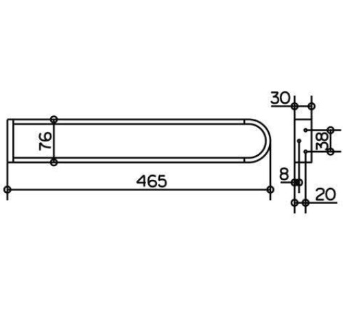 Полотенцедержатель двойной Keuco Edition 300 462 мм хром 30018010000