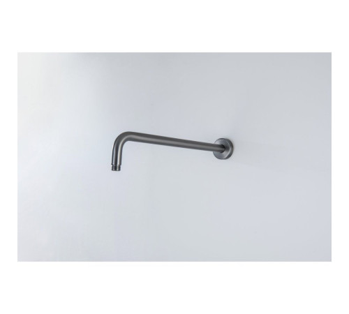 Держатель верхнего душа настенный Aquatek 400 мм оружейная сталь AQ2176BGM