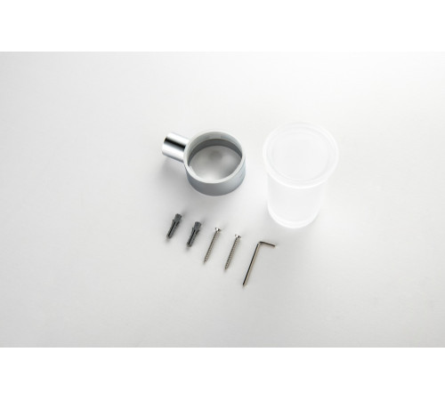 Стакан с держателем Aquatek Лира хром AQ4427CR