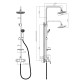 Душевая система Rossinka Silvermix A35-45 со смесителем верхним душем и 3-функциональной лейкой хром A35-45