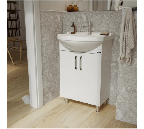 Комплект Тумба напольная Dreja Рондо 56 с умывальником Рондо 56 SET_Рондо/Рондо-56