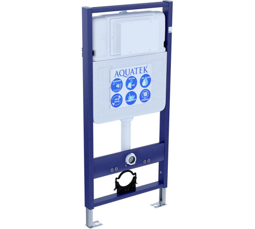 Комплект инсталляции с унитазом AQUATEK ДИВА (рама INS-0000012, унитаз AQ2012-00 soft-close) ДИВА