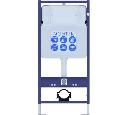 Комплект инсталляции с унитазом AQUATEK КЛАССИК T Tornado (без клавиши и крепежа) КЛАССИК T