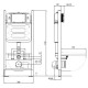 Комплект инсталляции с унитазом AQUATEK КЛАССИК T Tornado (без клавиши и крепежа) КЛАССИК T