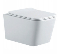 Унитаз подвесной AQUATEK Либра New безободковый с тонким сиденьем микролифт AQ0530N-00