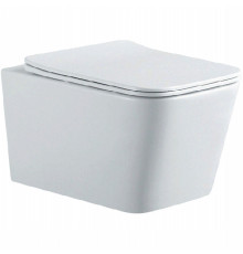 Унитаз подвесной AQUATEK Либра New безободковый с тонким сиденьем микролифт AQ0530N-00