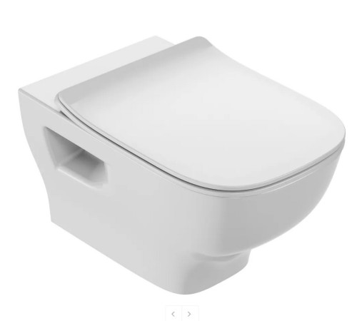 Унитаз с инсталляцией Jacob Delafon Rodin+ сиденье тонкое микролифт панель для двойного смыва глянцевый белый E21750RU-00