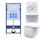 Комплект инсталляции AQUATEK ГЕЛИОС KKI2 рама Standard INS-0000012 крепеж KKI-0000002 унитаз AQ1993T-00