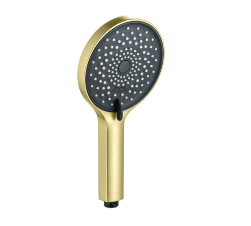 Смеситель для ванны Aquanet Лугано с душевым гарнитуром 3jet шлифованное золото AQ1748BG