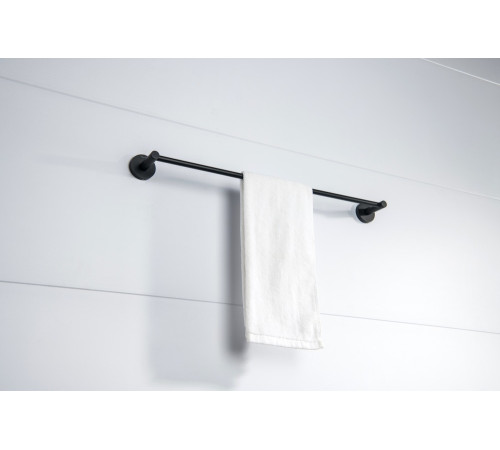 Полотенцедержатель Aquanet Европа 600 мм матовый черный AQ4114MB