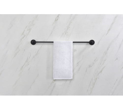 Полотенцедержатель Aquanet Европа 600 мм матовый черный AQ4114MB