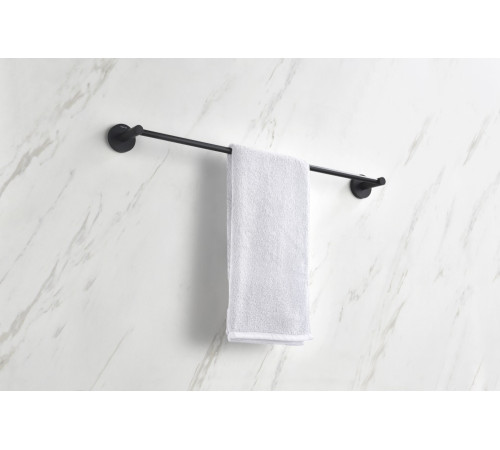 Полотенцедержатель Aquanet Европа 600 мм матовый черный AQ4114MB