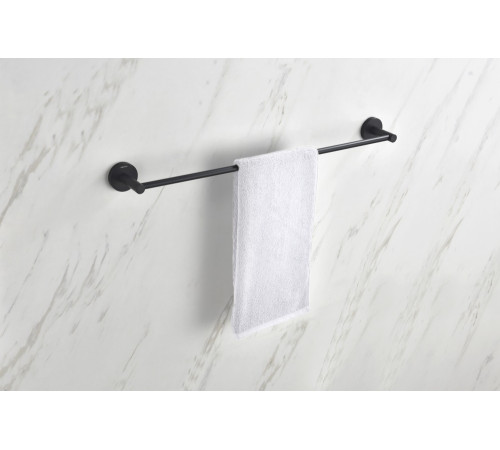 Полотенцедержатель Aquanet Европа 600 мм матовый черный AQ4114MB