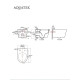 Унитаз подвесной безободковый Aquanet Оберон Tornado 531х360х344 мм сиденье микролифт AQ1363WT-00