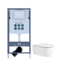 Инсталляция с унитазом AQUATEK Европа рама INSP-0000001 унитаз AQ1106L-00 New-INSP01