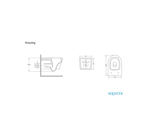 Комплект инсталляции AQUATEK Сириус (рама INS-0000017, унитаз AQ1582T-00 Tornado, сиденье soft-close) СИРИУС-INS17