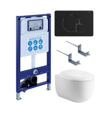 Комплект инсталляции 4 в 1 AQUATEK Альтаир (рама INS-0000025, кнопка KDI-0000069, унитаз AQ1980-00) cm-069