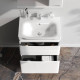 Тумба под раковину напольная AM.PM Like 65 см 2 ящика белый глянец M80FSX0652WG