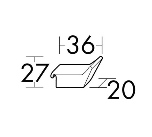 Крючок двойной Burgbad Vry подвесной черный матовый ACJV001