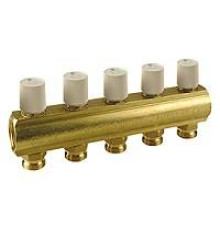 Коллектор распределительный Giacomini R553 1 x 3/4 EK 2 отвода R553VY042