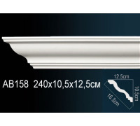 Карниз потолочный Perfect AB158 полиуретановый 80x80x2000 мм AB158