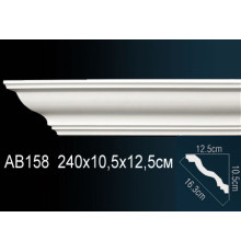 Карниз потолочный Perfect AB158 полиуретановый 80x80x2000 мм AB158