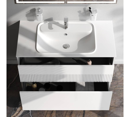 База под раковину AM.PM Func 100 см 2 ящика белый матовый M8FFUX1002WM