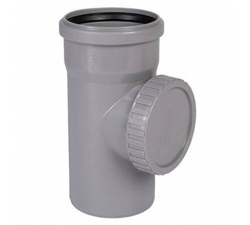 Крышка для ревизии Ostendorf HTRE 110 мм 815600 RAL 7037