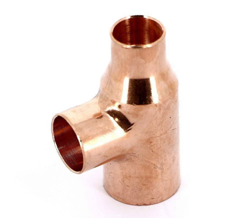Тройник медный под пайку Viega 22х18х15 мм 105297