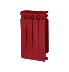 Радиатор биметаллический Rifar Monolit 500 4 секции боковое подключение бордо Н11488