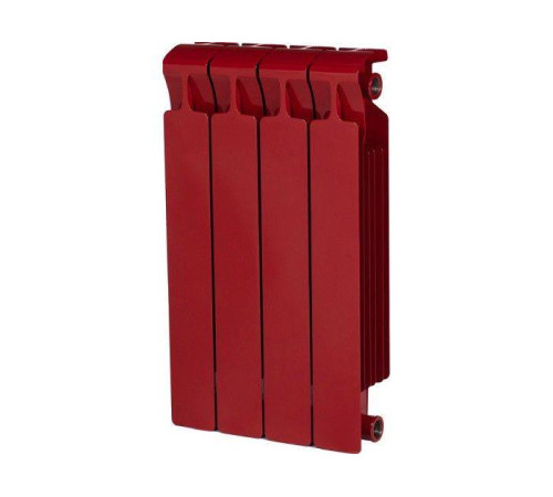 Радиатор биметаллический Rifar Monolit 500 4 секции боковое подключение бордо Н11488