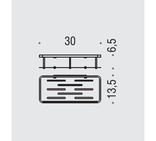 Полка для ванной Colombo Design Angolari хром B9640.CR