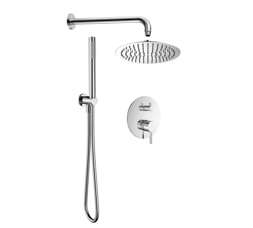 Набор для комплектации душа AQUAMET со смесителем хром AQM8404CR