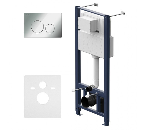 Инсталляция для подвесного унитаза AM.PM Pro L с пневматической клавишей I012704.9051