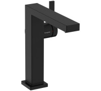 Смеситель для раковины hansgrohe Tecturis E 173 мм Г-излив CoolStart PushOpen черный матовый 73040670