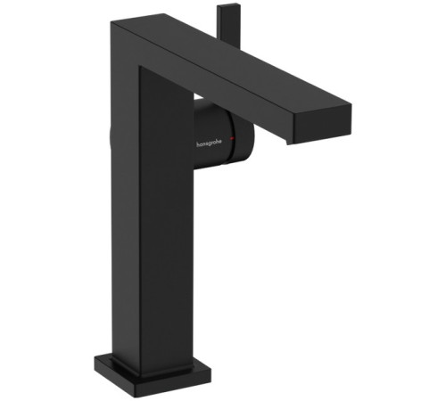 Смеситель для раковины hansgrohe Tecturis E 173 мм Г-излив CoolStart PushOpen черный матовый 73040670