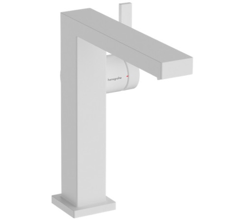 Смеситель для раковины hansgrohe Tecturis E 173 мм Г-излив CoolStart PushOpen белый матовый 73040700