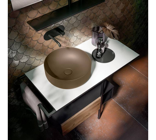 Раковина-чаша Kerasan Nolita 40х15 см без отверстия Bruno matt 534488